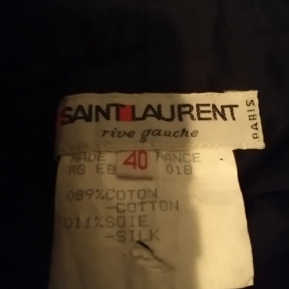 Saint Laurent Rive Gauche Black Pencil Skirt - Picture 5 of 7